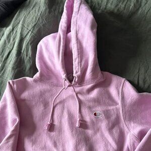 champion light pink hoodie sweatshirt